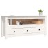 Mueble para TV de madera maciza de pino blanco 114x35x52