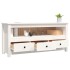 Mueble para TV de madera maciza de pino blanco 114x35x52