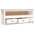 Mueble para TV de madera maciza de pino blanco 114x35x52