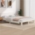 Estructura de cama madera maciza de pino blanco 140x200