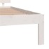 Estructura de cama madera maciza de pino blanco 140x200