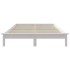 Estructura de cama de madera maciza de pino blanco 140x190