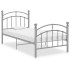 Estructura de cama de metal gris 100x200