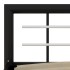 Estructura de cama de metal negro y blanco 100x200