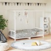 Estructura de cama para niños madera de pino blanco 80x160 cm