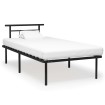 Estructura de cama de metal negro 100x200 cm