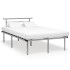 Estructura de cama de metal gris 120x200