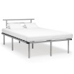 Estructura de cama de metal gris 120x200 cm