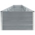 Arriate de acero galvanizado gris 600x80x45