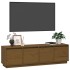 Mueble de TV madera maciza de pino marrón miel 156x37x45