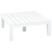 Mesa de jardín de plástico blanco 78x78x31 cm