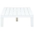 Mesa de jardín de plástico blanco 78x78x31