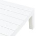 Mesa de jardín de plástico blanco 78x78x31