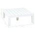 Mesa de jardín de plástico blanco 78x78x31