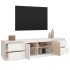 Mueble de TV madera maciza de pino blanco 176x37x47,5