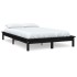 Estructura de cama doble madera maciza pino negro 135x190