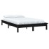 Estructura de cama doble madera maciza pino negro 135x190