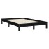 Estructura de cama doble madera maciza pino negro 135x190