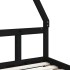 Estructura de cama para niños madera de pino negro 90x190