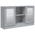 Vitrina madera contrachapada gris Sonoma 120x30,5x70