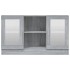 Vitrina madera contrachapada gris Sonoma 120x30,5x70