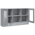 Vitrina madera contrachapada gris Sonoma 120x30,5x70