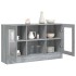 Vitrina madera contrachapada gris Sonoma 120x30,5x70