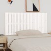 Cabecero de cama de pared madera maciza pino blanco 185x3x90 cm