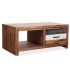 Mesa de centro de madera maciza de acacia 90x50x37,5