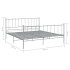 Estructura de cama de metal gris 200x200