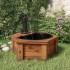 Fuente de agua con bomba madera maciza de abeto 57x57x53