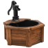 Fuente de agua con bomba madera maciza de abeto 57x57x53