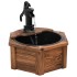 Fuente de agua con bomba madera maciza de abeto 57x57x53