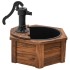 Fuente de agua con bomba madera maciza de abeto 57x57x53