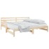 Sofá cama extraíble madera maciza de pino 2x(90x190)