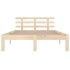 Estructura de cama de madera maciza 140x190