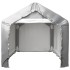 Carpa de almacenamiento acero galvanizado gris 180x180