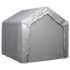 Carpa de almacenamiento acero galvanizado gris 180x180