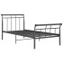 Estructura de cama de metal negro 100x200