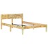 Estructura de cama de madera maciza reciclada 120x200