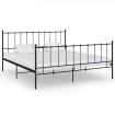 Estructura de cama de metal negro 200x200 cm