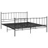 Estructura de cama de metal negro 200x200