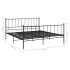 Estructura de cama de metal negro 200x200