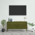 Mueble para TV de acero verde oliva 105x35x50