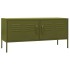 Mueble para TV de acero verde oliva 105x35x50