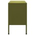 Mueble para TV de acero verde oliva 105x35x50