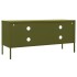 Mueble para TV de acero verde oliva 105x35x50