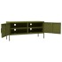 Mueble para TV de acero verde oliva 105x35x50