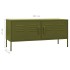 Mueble para TV de acero verde oliva 105x35x50