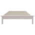 Estructura cama individual madera maciza pino blanco 90x190